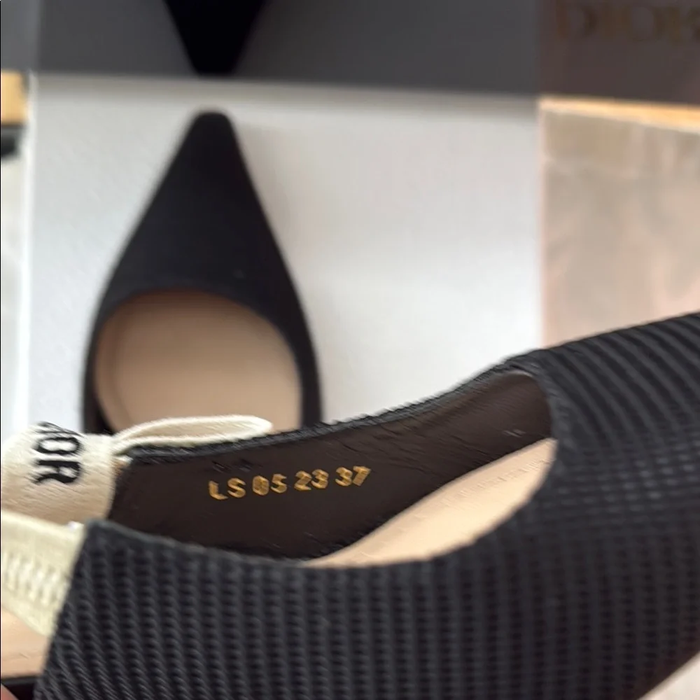 Dior Black Slingback Heels - Picture 3 of 8